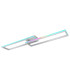 Salmos Integrated LED Semi Flush Ceiling Light Silver Grey 2x LED Dimmable 2700-6500K Remote Control Timer-11