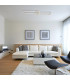 Salmos Integrated LED Semi Flush Ceiling Light Silver Grey 2x LED Dimmable 2700-6500K Remote Control Timer-18