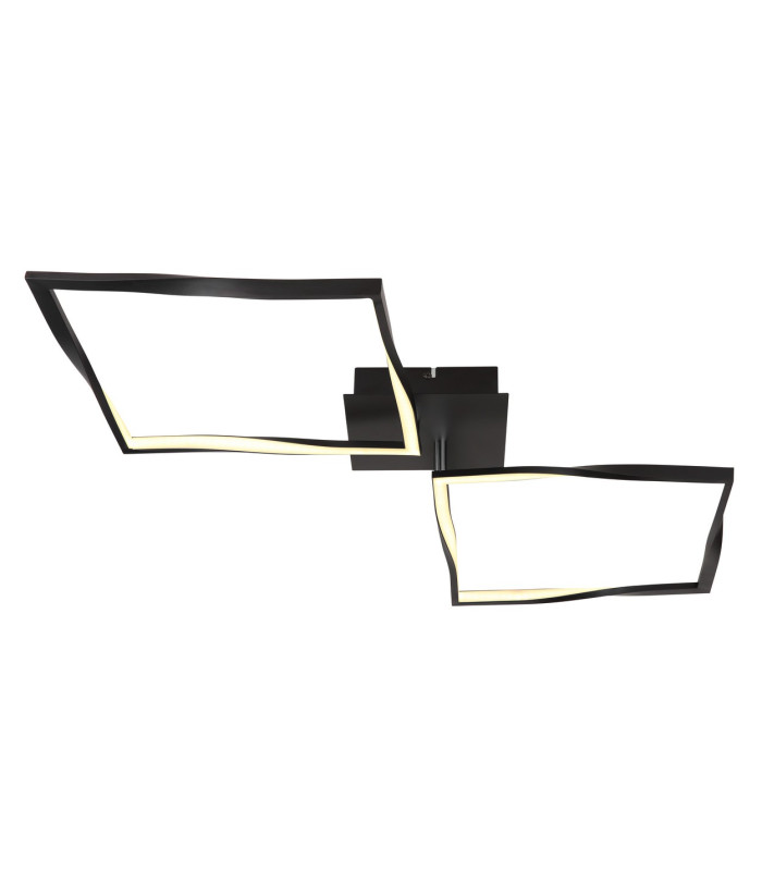 Maxxy Integrated LED Semi Flush Ceiling Light Matt Black 2x LED 3000K-3