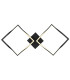 Maxxy Integrated LED Semi Flush Ceiling Light Matt Black 2x LED 3000K-4