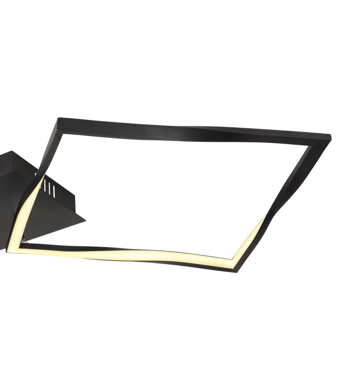 Maxxy Integrated LED Semi Flush Ceiling Light Matt Black 2x LED 3000K-5
