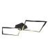 Maxxy Integrated LED Semi Flush Ceiling Light Matt Black 2x LED 3000K-6