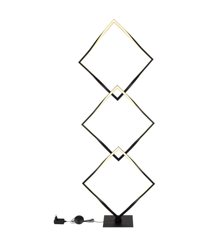 Maxxy LED Integrated Floor Lamp Matt Black 3x LED 3000K-5