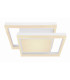 Squares Integrated LED Semi Flush Ceiling Light White 2x LED Dimmable 3000-6000K Remote Control Timer Tuya Smart-3