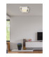 Squares Integrated LED Semi Flush Ceiling Light White 2x LED Dimmable 3000-6000K Remote Control Timer Tuya Smart-10