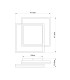 Squares Integrated LED Semi Flush Ceiling Light White 2x LED Dimmable 3000-6000K Remote Control Timer Tuya Smart-12