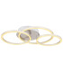 Kendy Integrated LED Semi Flush Ceiling Light Nickel Matt 3x LED 3000K-3