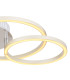 Kendy Integrated LED Semi Flush Ceiling Light Nickel Matt 3x LED 3000K-5