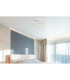 Reggy Integrated LED Semi Flush Ceiling Light Aluminium Brushed 2x LED 3000K-6