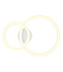 Adda Integrated LED Semi Flush Ceiling Light White Matt 2x LED 3000K-3