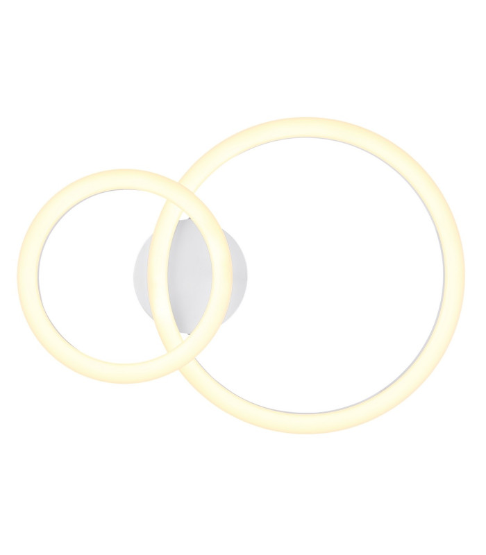 Adda Integrated LED Semi Flush Ceiling Light White Matt 2x LED 3000K-3