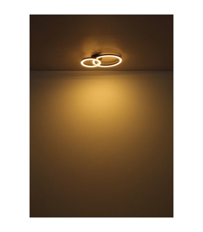 Adda Integrated LED Semi Flush Ceiling Light White Matt 2x LED 3000K-4