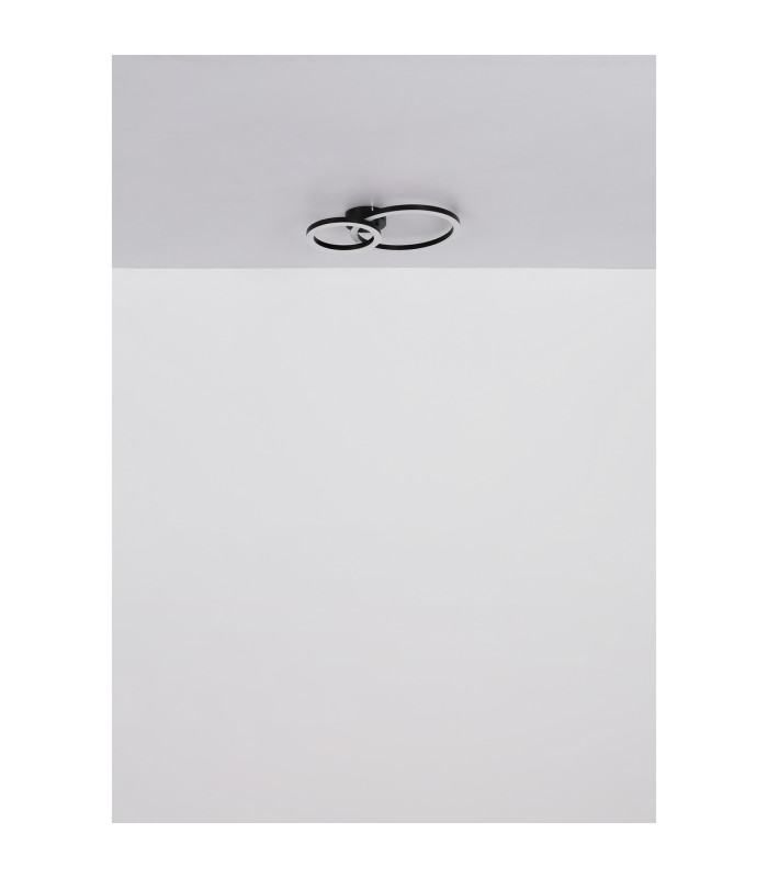 Adda Integrated LED Semi Flush Ceiling Light White Matt 2x LED 3000K-6