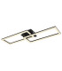 Tatjana Integrated LED Semi Flush Ceiling Light Matt Black 2x LED Dimmable 2700-6000K Remote Control Timer-1