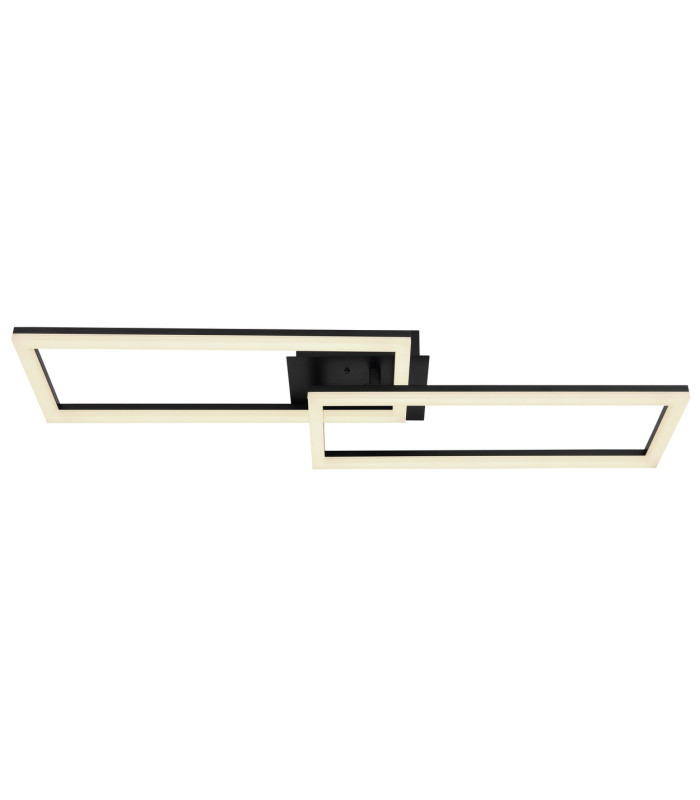 Tatjana Integrated LED Semi Flush Ceiling Light Matt Black 2x LED Dimmable 2700-6000K Remote Control Timer-3