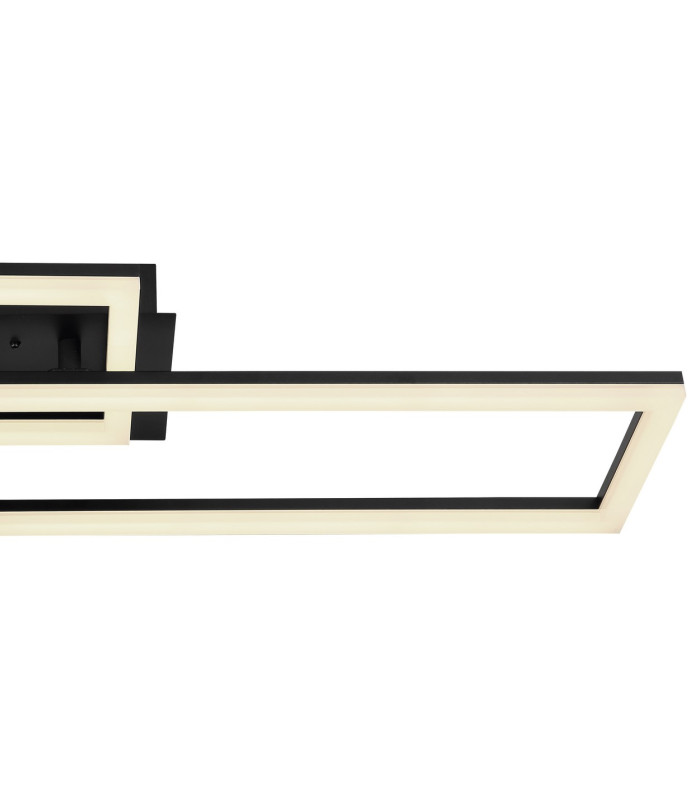 Tatjana Integrated LED Semi Flush Ceiling Light Matt Black 2x LED Dimmable 2700-6000K Remote Control Timer-5