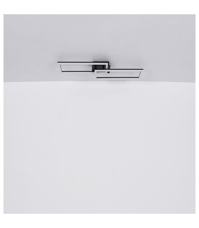 Tatjana Integrated LED Semi Flush Ceiling Light Matt Black 2x LED Dimmable 2700-6000K Remote Control Timer-10