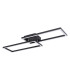 Tatjana Integrated LED Semi Flush Ceiling Light Matt Black 2x LED 3000K-2