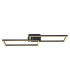 Tatjana Integrated LED Semi Flush Ceiling Light Matt Black 2x LED 3000K-3