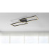 Tatjana Integrated LED Semi Flush Ceiling Light Matt Black 2x LED 3000K-6