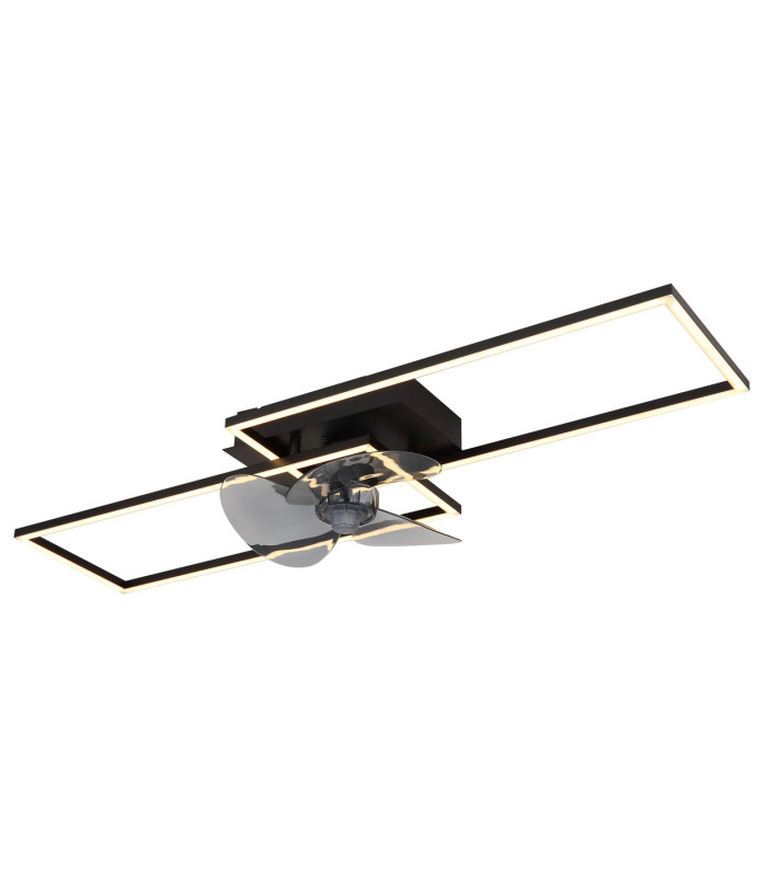 Tatjana Ceiling Fan Matt Black 2x LED Dimmable 3000-6500K Remote Control Timer-6