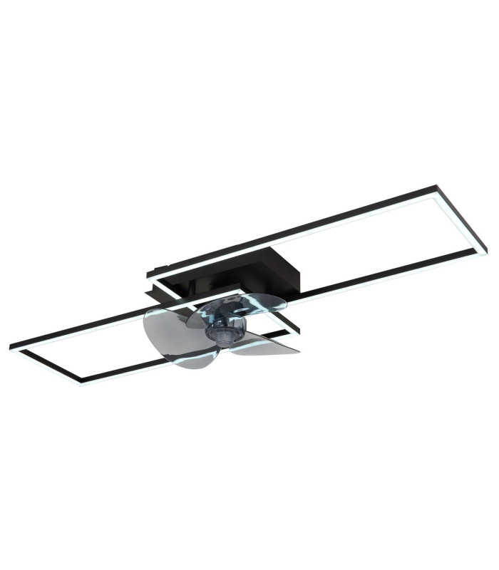 Tatjana Ceiling Fan Matt Black 2x LED Dimmable 3000-6500K Remote Control Timer-7