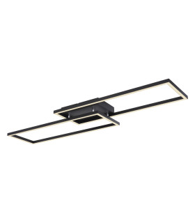 Tatjana Integrated LED Semi Flush Ceiling Light Matt Black 2x LED 3000-6500K-1