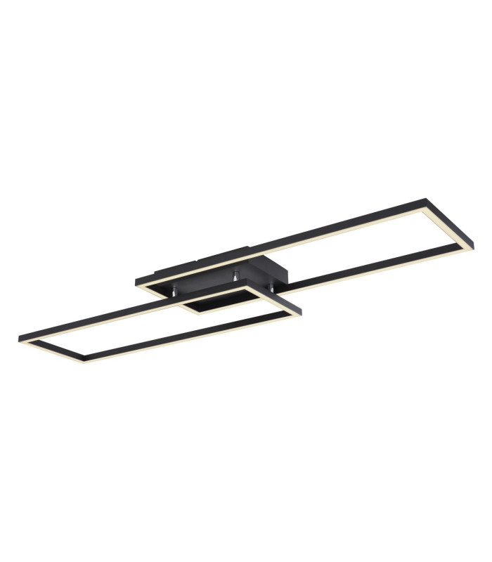 Tatjana Integrated LED Semi Flush Ceiling Light Matt Black 2x LED 3000-6500K-1