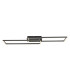 Tatjana Integrated LED Semi Flush Ceiling Light Matt Black 2x LED 3000-6500K-3