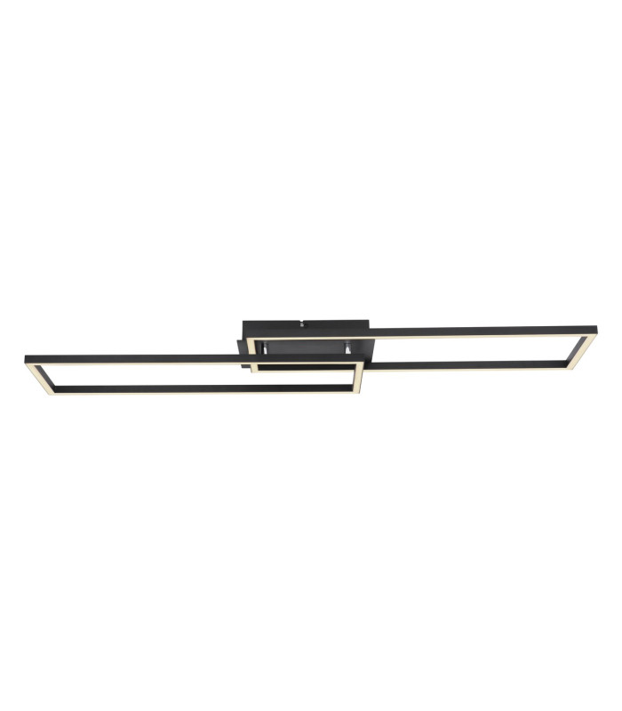 Tatjana Integrated LED Semi Flush Ceiling Light Matt Black 2x LED 3000-6500K-3