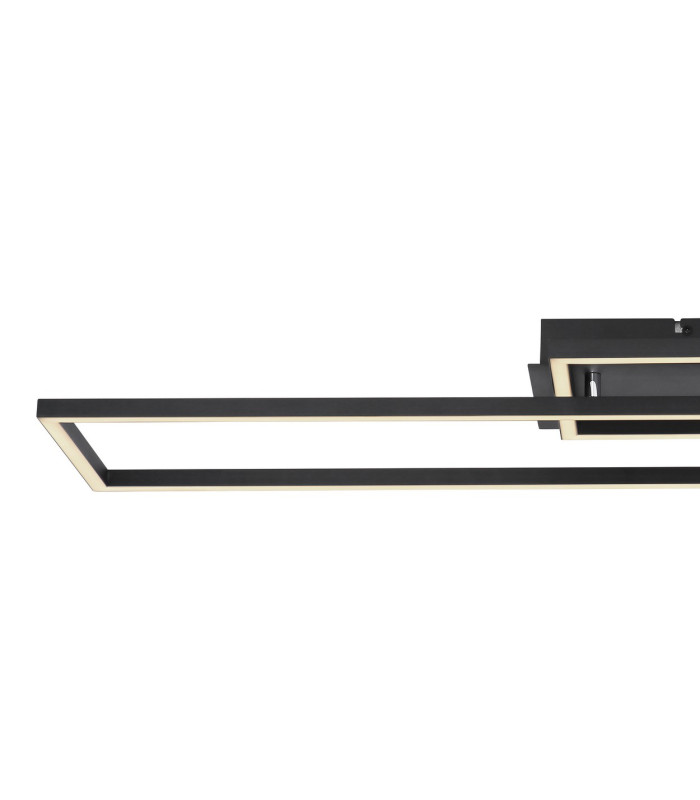 Tatjana Integrated LED Semi Flush Ceiling Light Matt Black 2x LED 3000-6500K-5