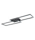 Tatjana Integrated LED Semi Flush Ceiling Light Matt Black 2x LED 3000-6500K-7