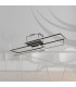 Tatjana Integrated LED Semi Flush Ceiling Light Matt Black 2x LED 3000-6500K-9