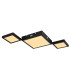 Burkhard Integrated LED Semi Flush Ceiling Light Matt Black 3x LED 3000K-1