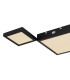 Burkhard Integrated LED Semi Flush Ceiling Light Matt Black 3x LED 3000K-5