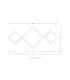 Burkhard Integrated LED Semi Flush Ceiling Light Matt Black 3x LED 3000K-7