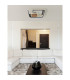 Nirra 50cm Integrated LED Semi Flush Ceiling Light Graphite LED 3000K-6