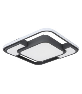 Nirra 42cm Integrated LED Semi Flush Ceiling Light Graphite LED 3000K-2