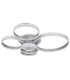 Rubio Integrated LED Semi Flush Ceiling Light Grey 5x LED Dimmable 2700-6000K Remote Control-2