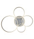 Rubio Integrated LED Semi Flush Ceiling Light Grey 5x LED Dimmable 2700-6000K Remote Control-3
