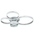 Rubio Integrated LED Semi Flush Ceiling Light Grey 5x LED Dimmable 2700-6000K Remote Control-6