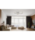 Rubio Integrated LED Semi Flush Ceiling Light Grey 5x LED Dimmable 2700-6000K Remote Control-8