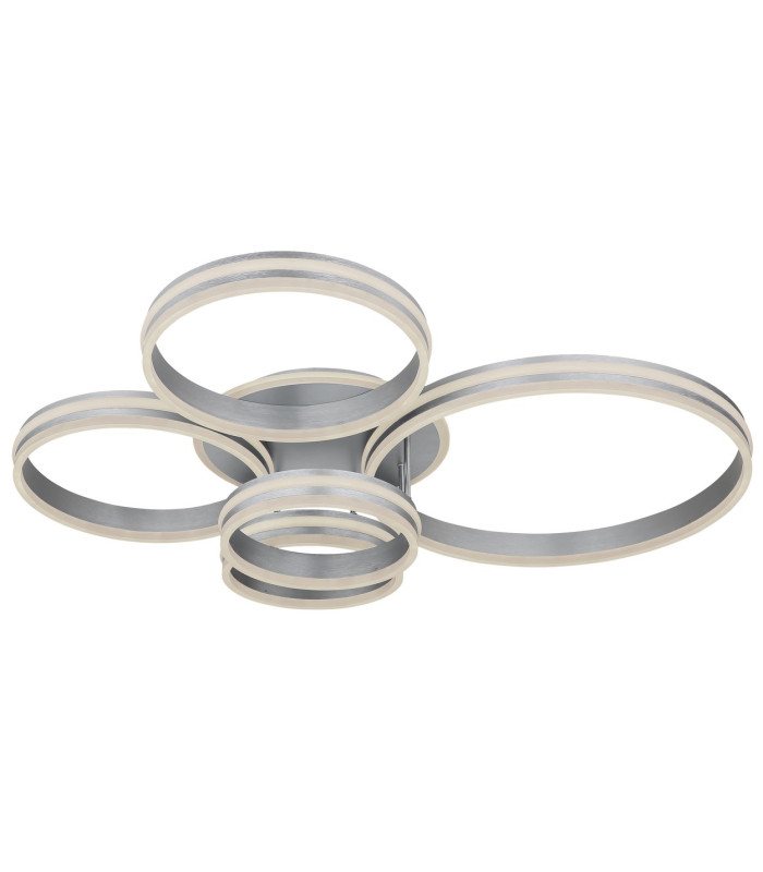 Rubio Integrated LED Semi Flush Ceiling Light Grey 5x LED Dimmable 2700-6000K Remote Control-9