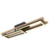 Illa Integrated LED Semi Flush Ceiling Light Matt Black 2x LED 3000K-1