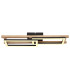 Illa Integrated LED Semi Flush Ceiling Light Matt Black 2x LED 3000K-3