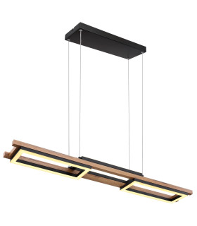Illa Pendant Ceiling Light Matt Black 3x LED 3000K-1