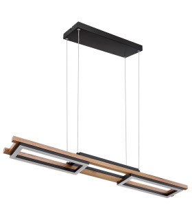 Illa Pendant Ceiling Light Matt Black 3x LED 3000K-2