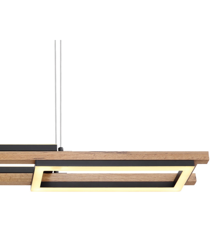 Illa Pendant Ceiling Light Matt Black 3x LED 3000K-4