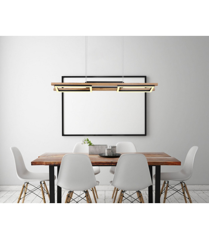 Illa Pendant Ceiling Light Matt Black 3x LED 3000K-9
