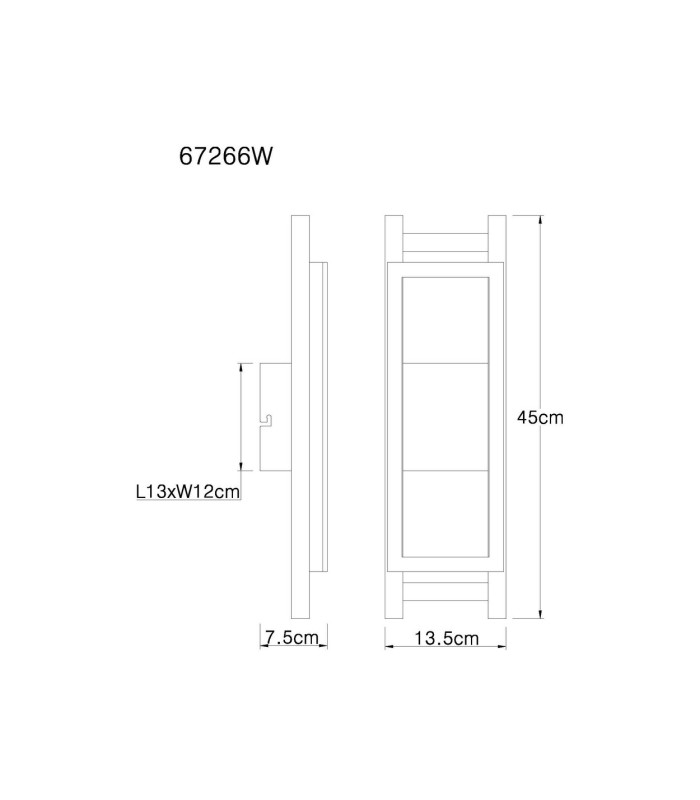 Illa Integrated LED Wall Lamp Matt Black LED 3000K-8